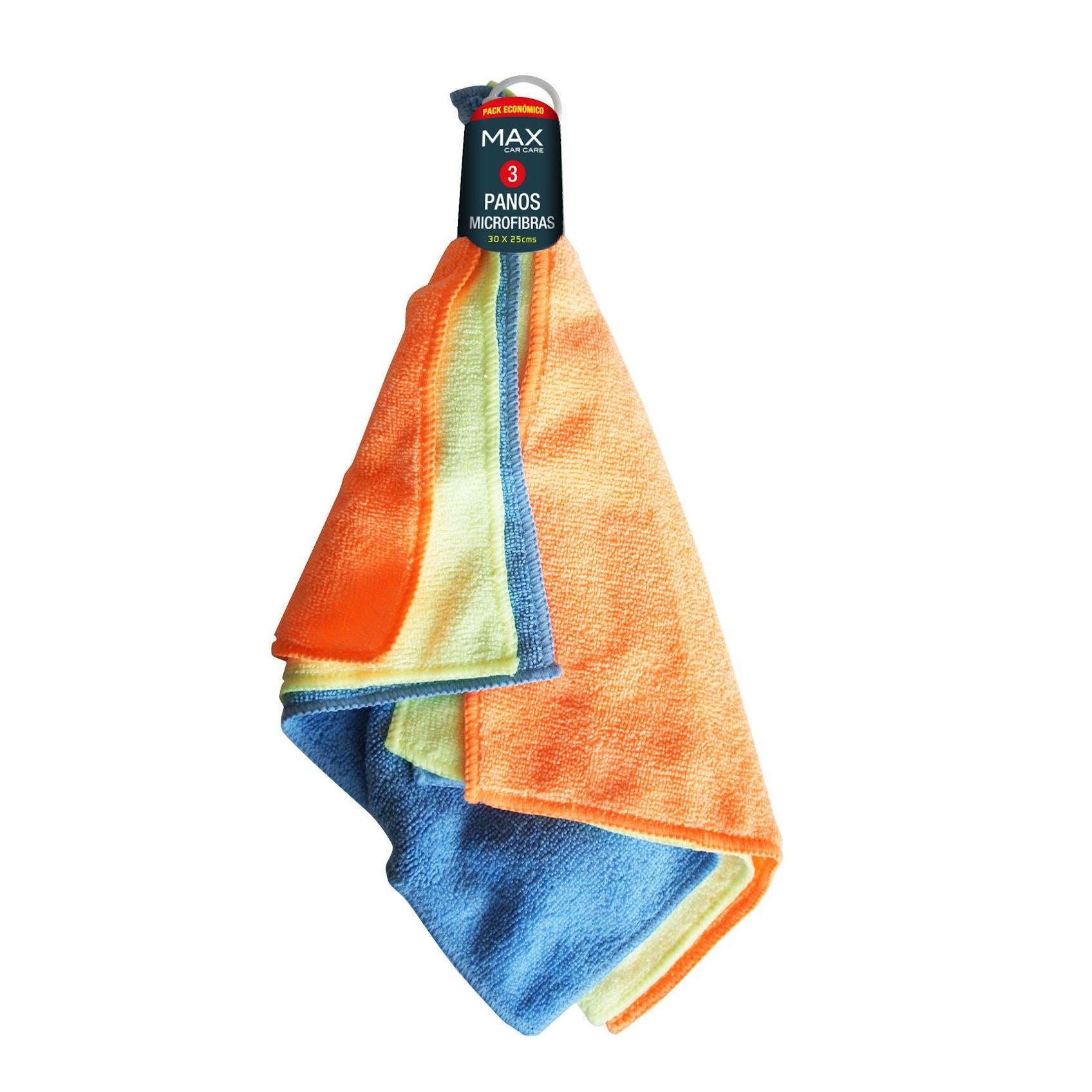 Max Paño Pequeño 3 uds 30*25 cm - producto profesional para el coche